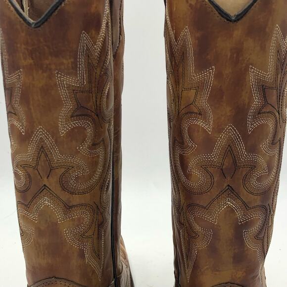 Corral Womens Embroidery Snip Toe Leather Western Boots Multicolor Size 9.5 M - Picture 10 of 15